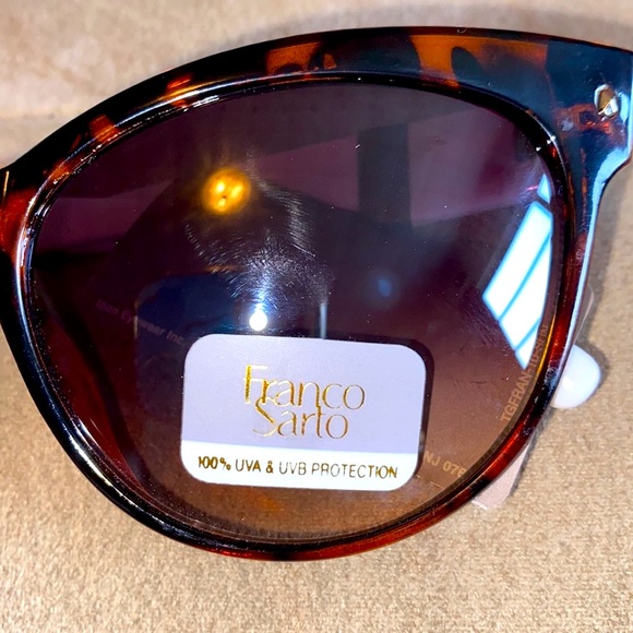 Leopard frame glasses NWT womens 100% UVA & UVB Protection Franco Sarto - Picture 13 of 16